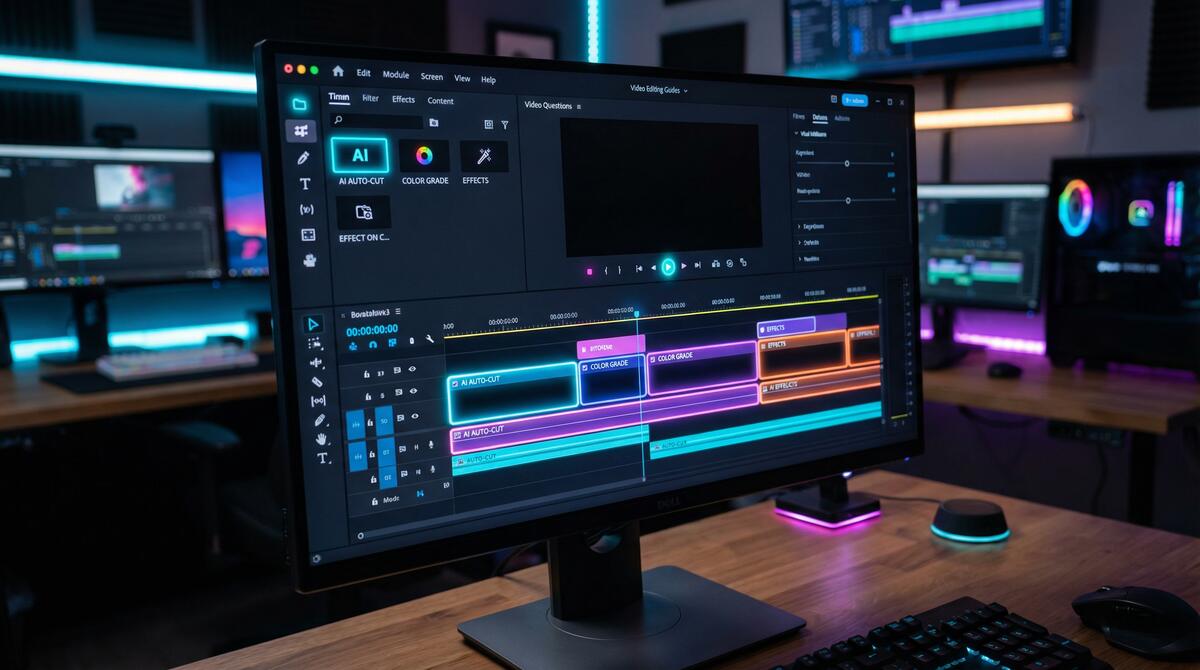 萝莉岛 AI视频剪辑工具界面